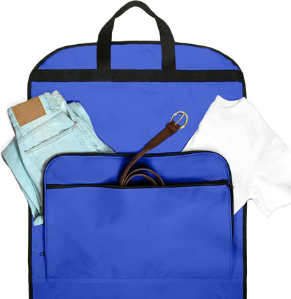 60" Foldable Garment Bag Suits Cover Dresses w Front Pocket