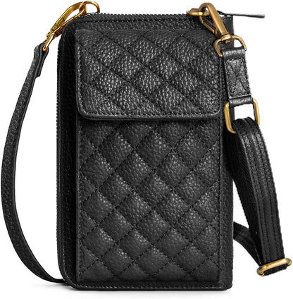 Small Crossbody Cell Phone Purse for Women - RFID Blocking Cellphone Wallet with Credit Card Slots