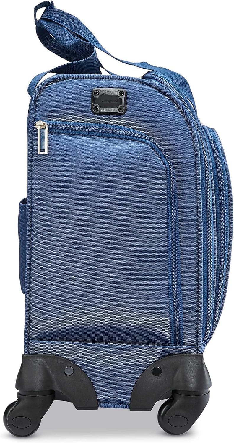 Underseat Carry-On Spinner With USB Port, Jet Black, One Size