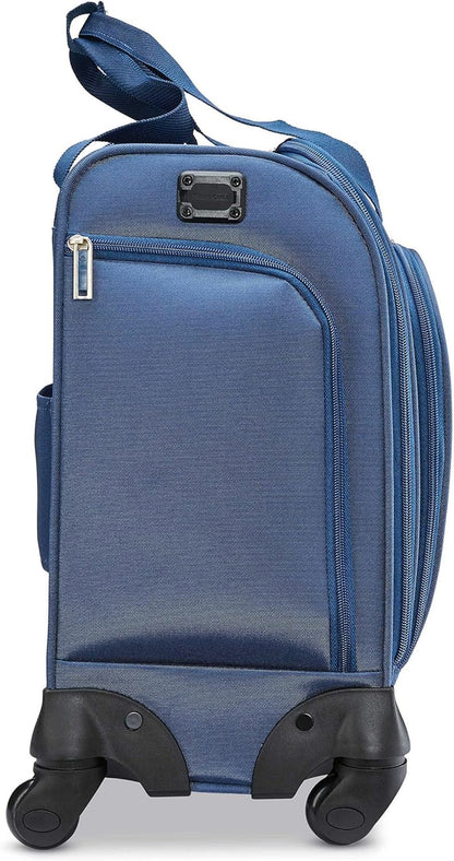 Underseat Carry-On Spinner With USB Port, Jet Black, One Size