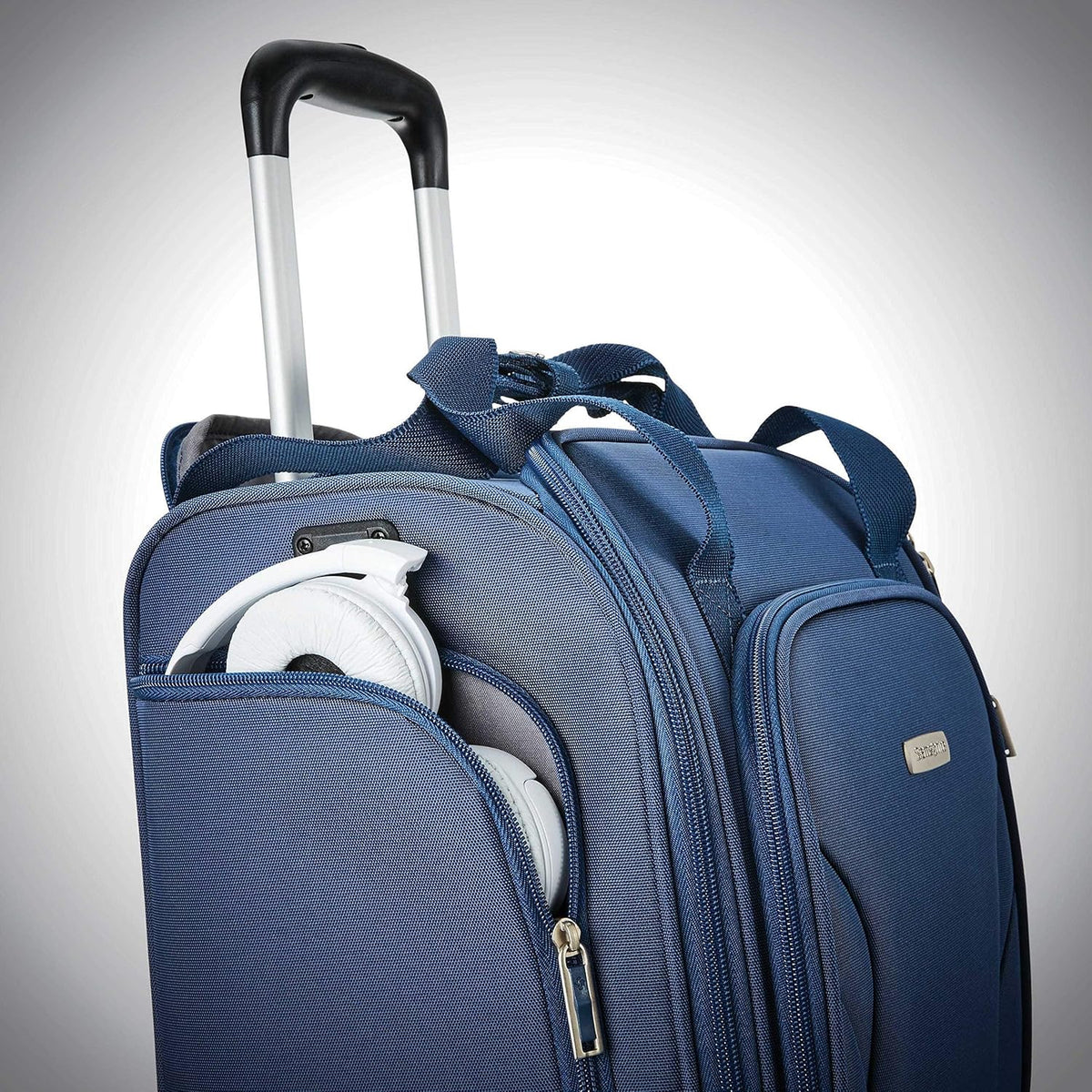 Underseat Carry-On Spinner With USB Port, Jet Black, One Size