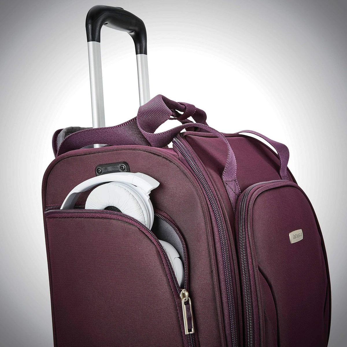 Underseat Carry-On Spinner With USB Port, Jet Black, One Size