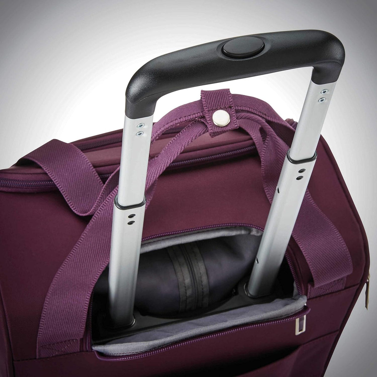 Underseat Carry-On Spinner With USB Port, Jet Black, One Size