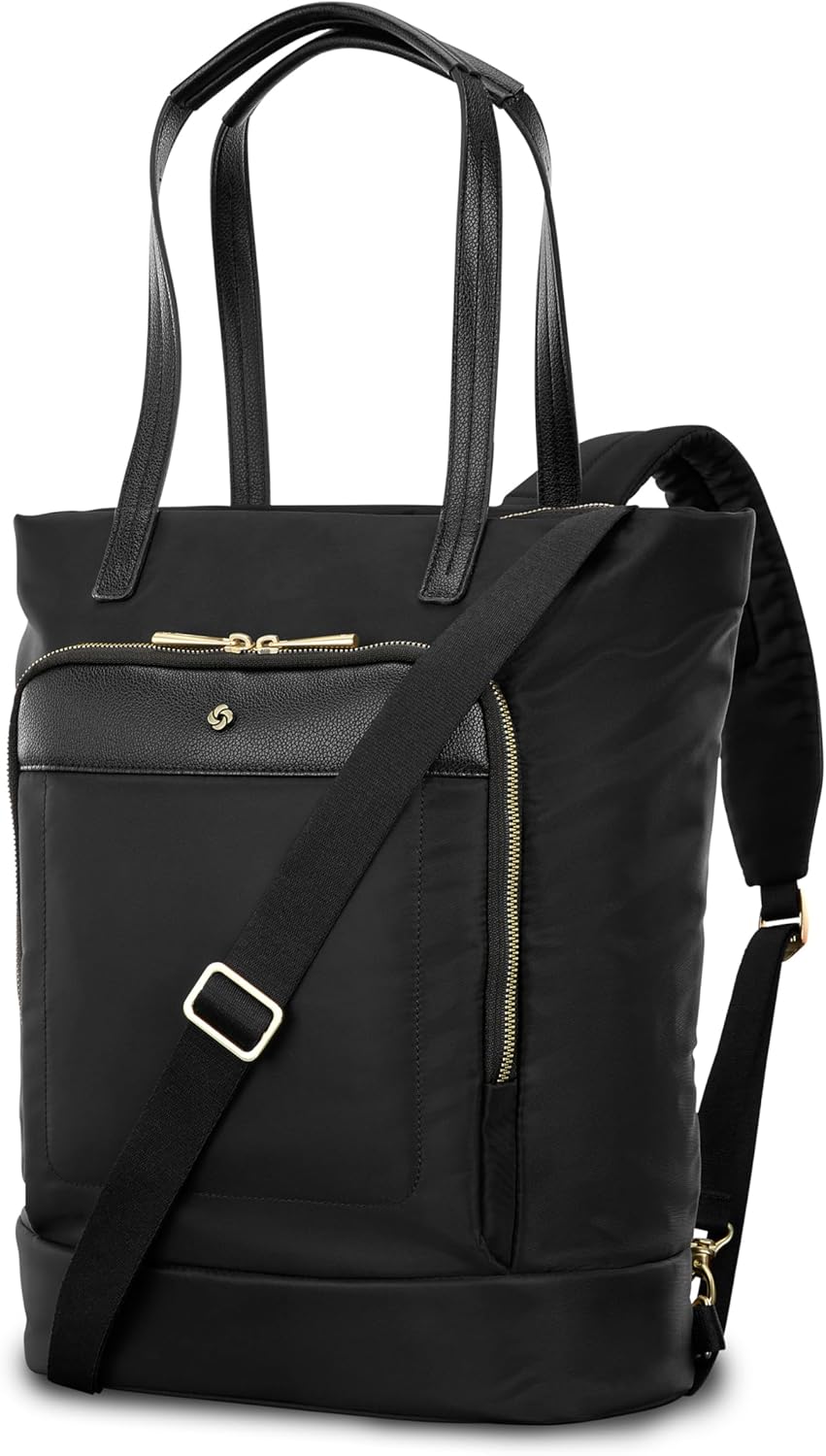 Mobile Solutions 2 Convertible Backpack, 3-in-1 Tote, Crossbody & Laptop Backpack with Padded Laptop Sleeve, Water Bottle Pocket, Front Organizer, StackIt™ Strap, Travel & Everyday Bag