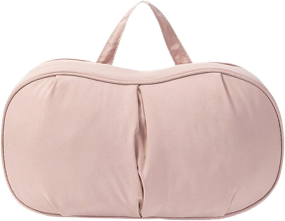 4-in-1 Travel Underwear Packing Cube, Portable Bra and Underwear Organizer Travel Bag, Double Layer Bra Travel Bag for Women for Women Clothes Bras and Accessories (Pink#a)