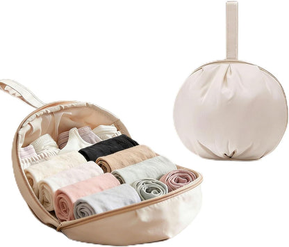 4-in-1 Travel Underwear Packing Cube, Portable Bra and Underwear Organizer Travel Bag, Double Layer Bra Travel Bag for Women for Women Clothes Bras and Accessories (Pink#a)