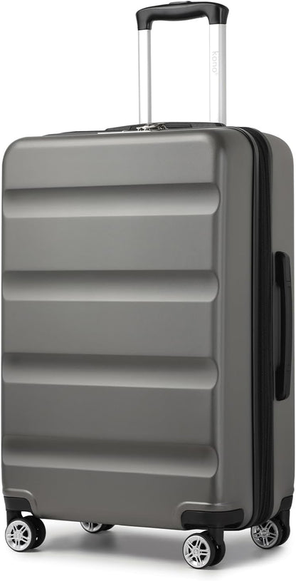 Carry On Luggage 22x14x9 Airline Approved Lightweight Small Travel Suitcase with Spinner Wheels Hard Shell TSA Carry-On Cream White