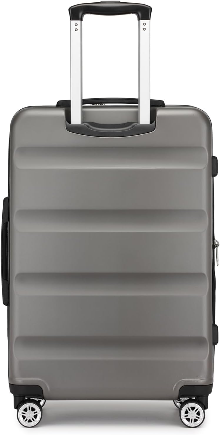 Carry On Luggage 22x14x9 Airline Approved Lightweight Small Travel Suitcase with Spinner Wheels Hard Shell TSA Carry-On Cream White