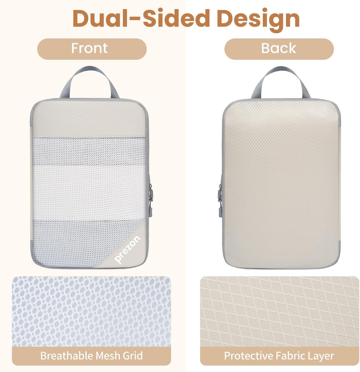Compression Packing Cubes for Travel, Lightweight Vacation Travel Essentials, Travel Accessories for Suitcase Organizer Bags Set, Durable Luggage Organizer