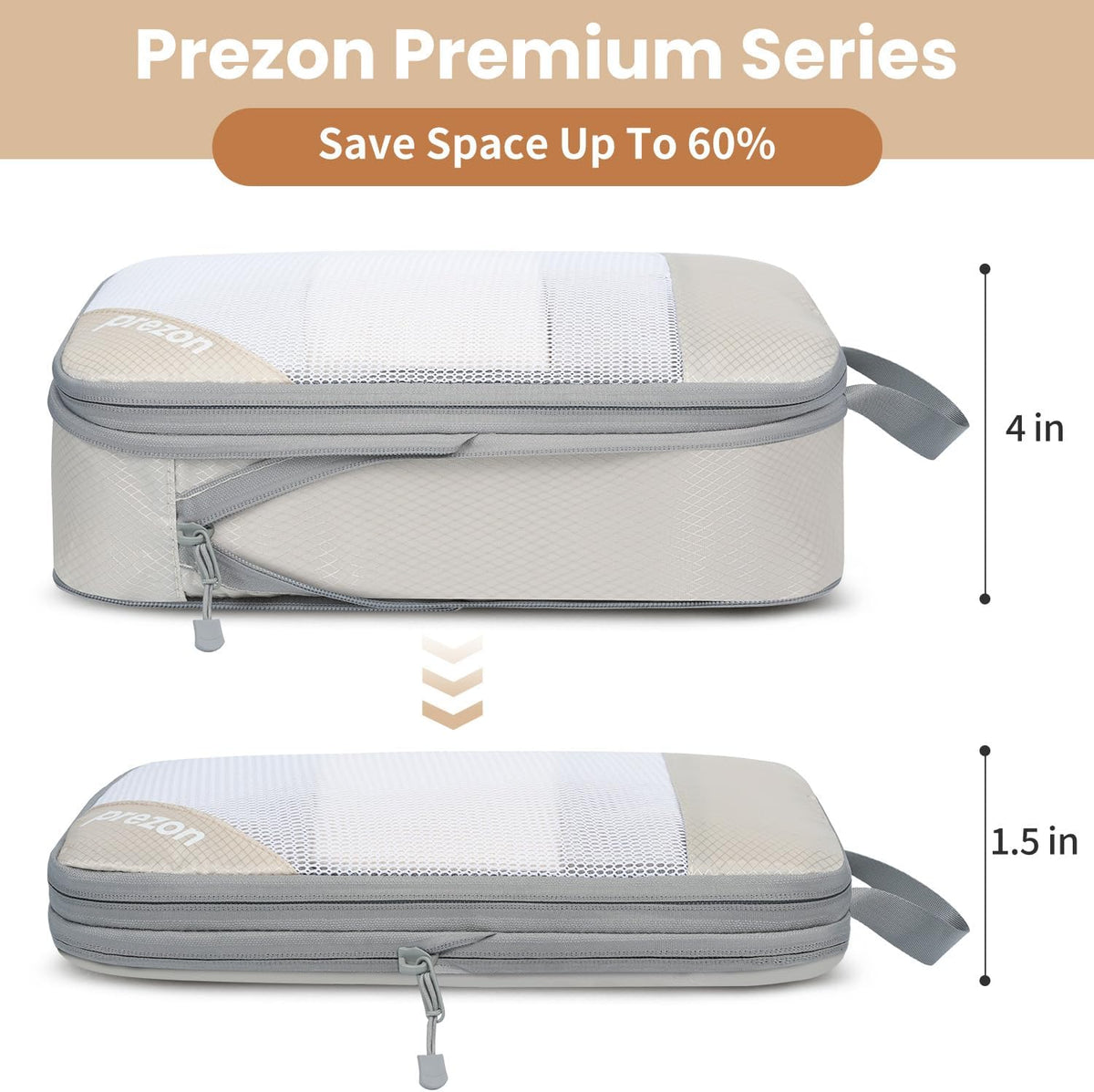 Compression Packing Cubes for Travel, Lightweight Vacation Travel Essentials, Travel Accessories for Suitcase Organizer Bags Set, Durable Luggage Organizer