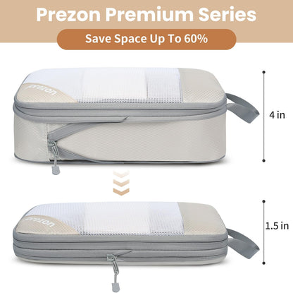 Compression Packing Cubes for Travel, Lightweight Vacation Travel Essentials, Travel Accessories for Suitcase Organizer Bags Set, Durable Luggage Organizer