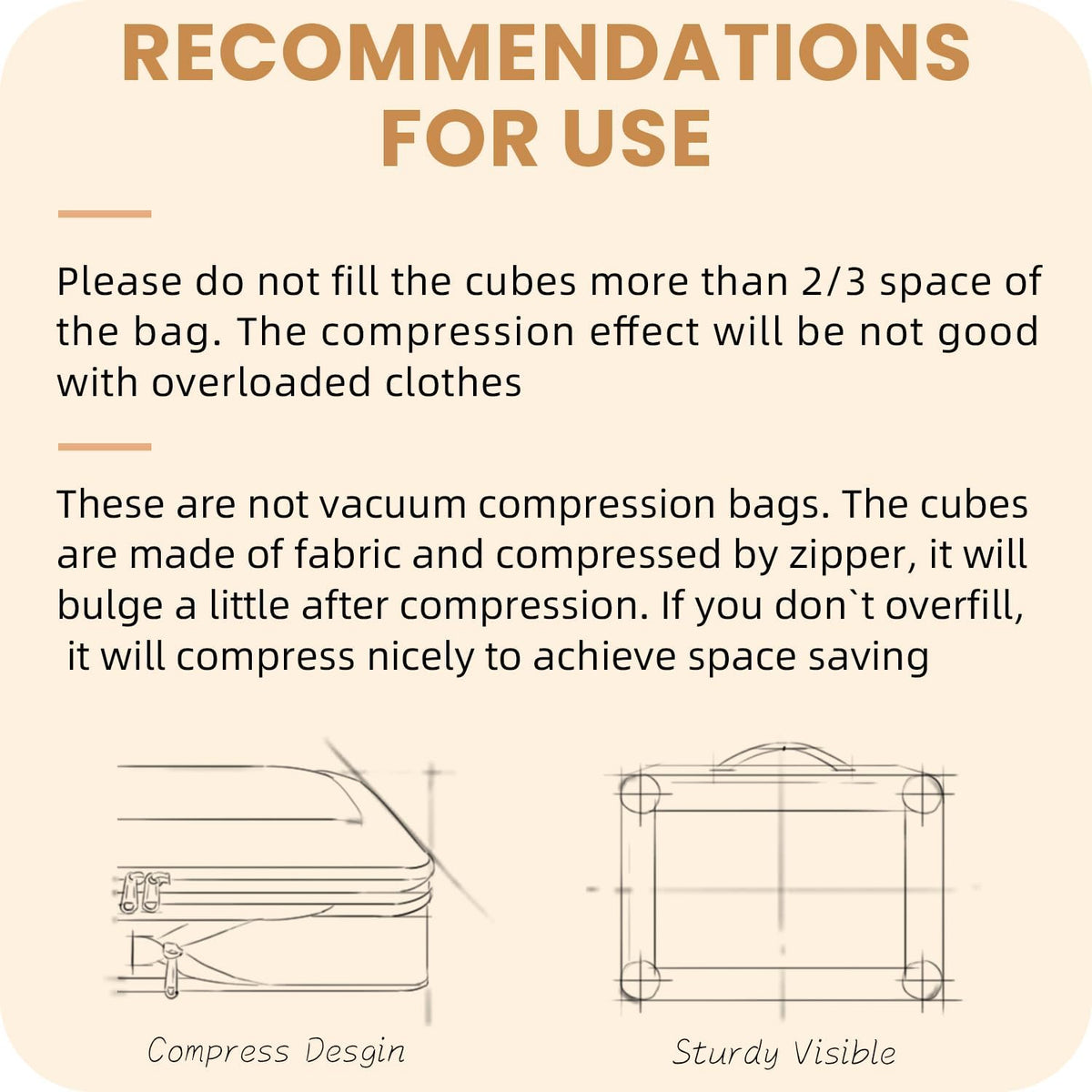 Compression Packing Cubes for Travel, Lightweight Vacation Travel Essentials, Travel Accessories for Suitcase Organizer Bags Set, Durable Luggage Organizer
