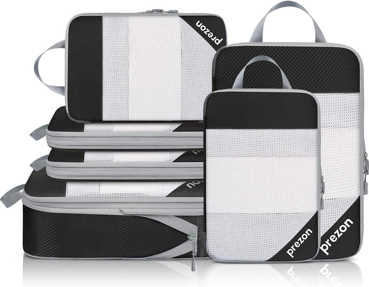Compression Packing Cubes for Travel, Lightweight Vacation Travel Essentials, Travel Accessories for Suitcase Organizer Bags Set, Durable Luggage Organizer