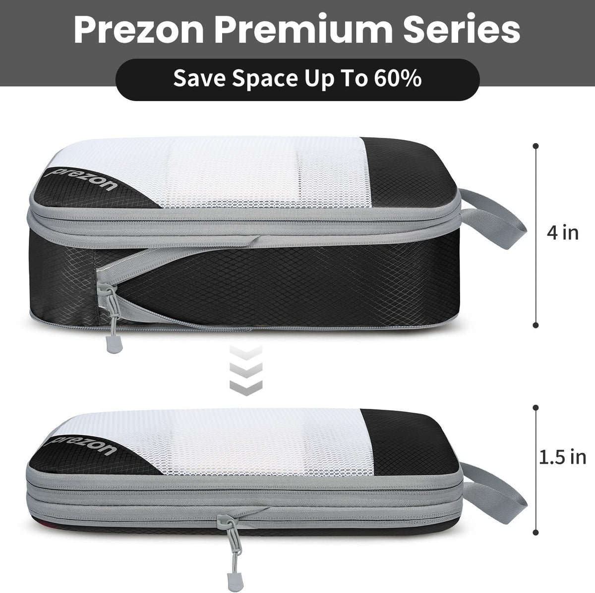 Compression Packing Cubes for Travel, Lightweight Vacation Travel Essentials, Travel Accessories for Suitcase Organizer Bags Set, Durable Luggage Organizer