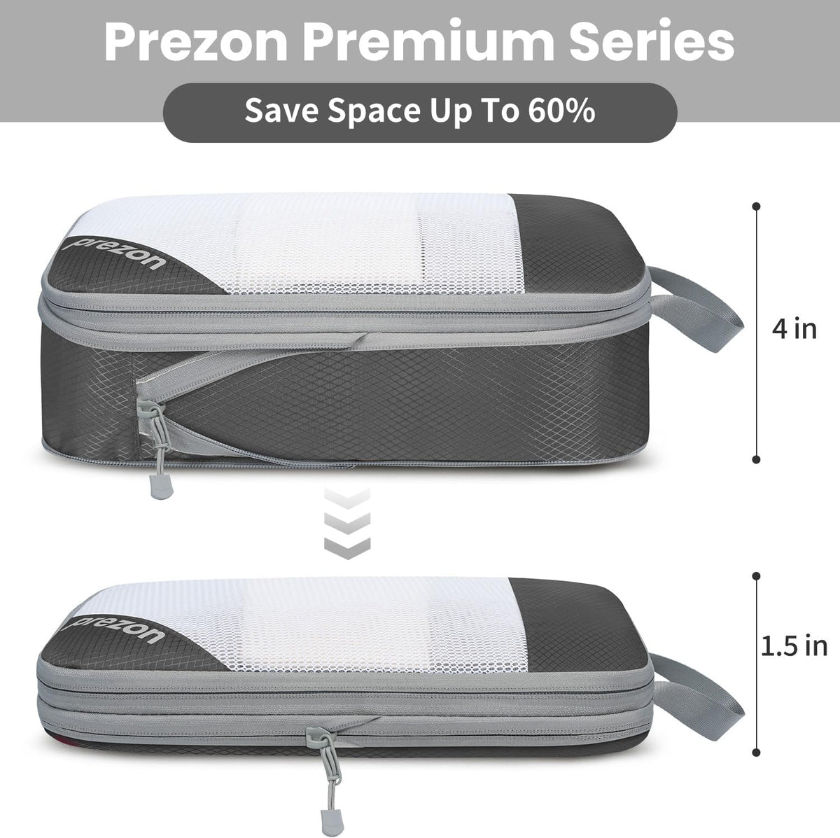 Compression Packing Cubes for Travel, Lightweight Vacation Travel Essentials, Travel Accessories for Suitcase Organizer Bags Set, Durable Luggage Organizer