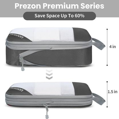 Compression Packing Cubes for Travel, Lightweight Vacation Travel Essentials, Travel Accessories for Suitcase Organizer Bags Set, Durable Luggage Organizer