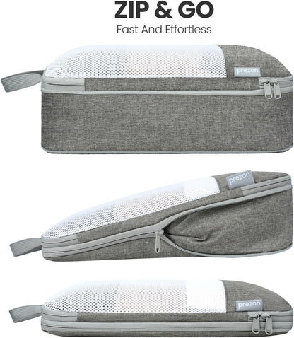 Compression Packing Cubes for Travel, Lightweight Vacation Travel Essentials, Travel Accessories for Suitcase Organizer Bags Set, Durable Luggage Organizer