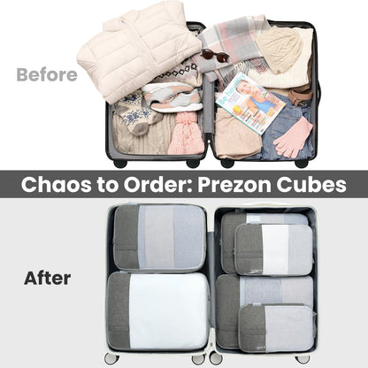 Compression Packing Cubes for Travel, Lightweight Vacation Travel Essentials, Travel Accessories for Suitcase Organizer Bags Set, Durable Luggage Organizer