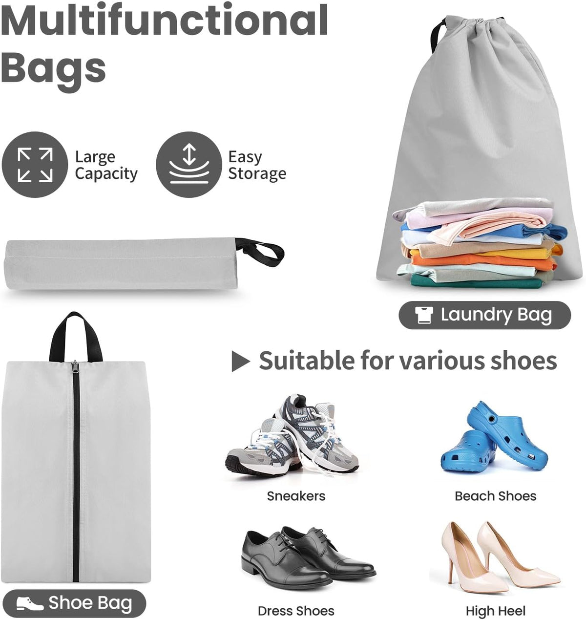 Compression Packing Cubes for Travel, Lightweight Vacation Travel Essentials, Travel Accessories for Suitcase Organizer Bags Set, Durable Luggage Organizer