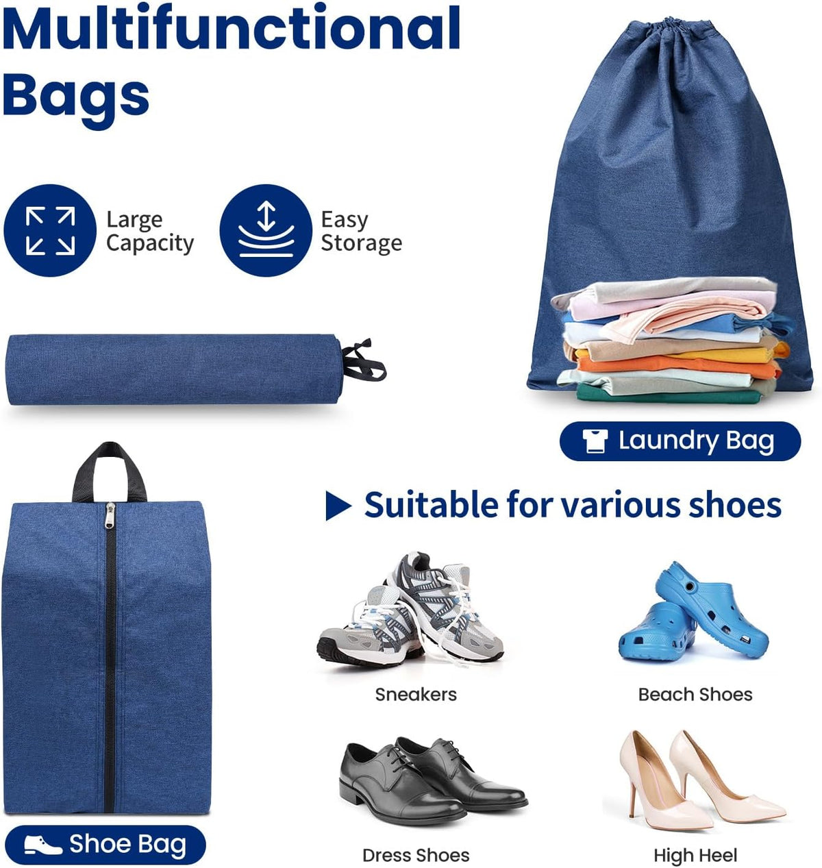 Compression Packing Cubes for Travel, Lightweight Vacation Travel Essentials, Travel Accessories for Suitcase Organizer Bags Set, Durable Luggage Organizer