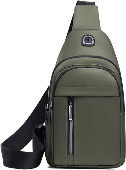Sling Backpacks Chest Shoulder Crossbody Purse Surper Light Handbag for Travel Running Cycling for Men (Black 2)