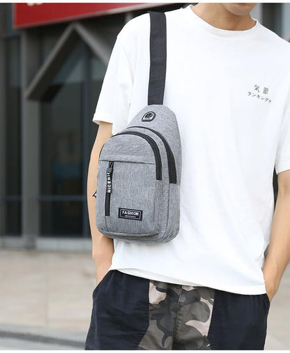 Sling Backpacks Chest Shoulder Crossbody Purse Surper Light Handbag for Travel Running Cycling for Men (Black 2)
