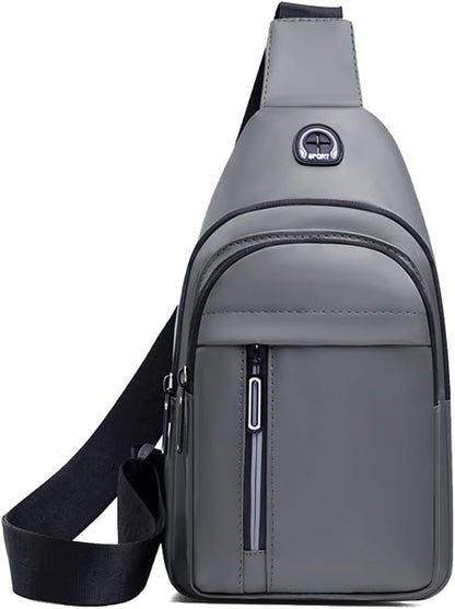 Sling Backpacks Chest Shoulder Crossbody Purse Surper Light Handbag for Travel Running Cycling for Men (Black 2)