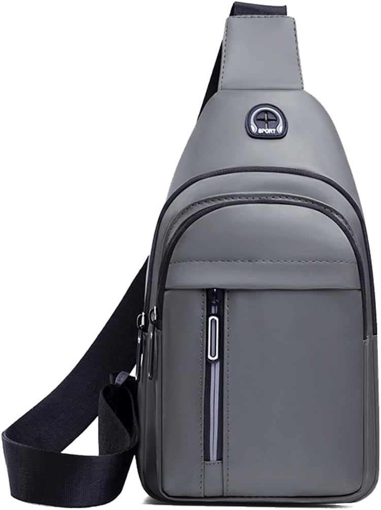 Sling Backpacks Chest Shoulder Crossbody Purse Surper Light Handbag for Travel Running Cycling for Men (Black 2)