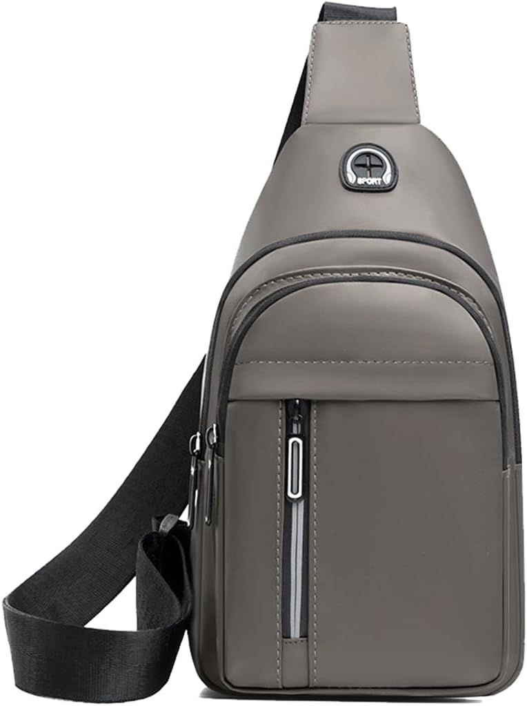 Sling Backpacks Chest Shoulder Crossbody Purse Surper Light Handbag for Travel Running Cycling for Men (Black 2)