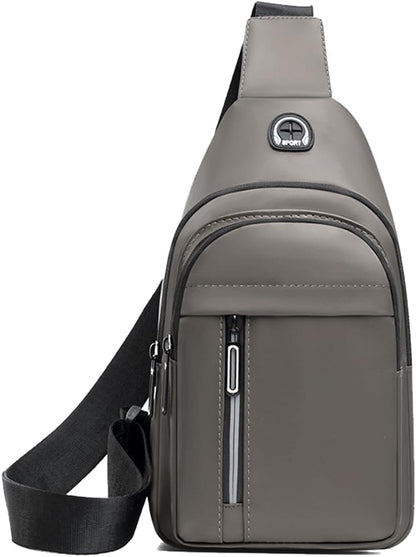 Sling Backpacks Chest Shoulder Crossbody Purse Surper Light Handbag for Travel Running Cycling for Men (Black 2)