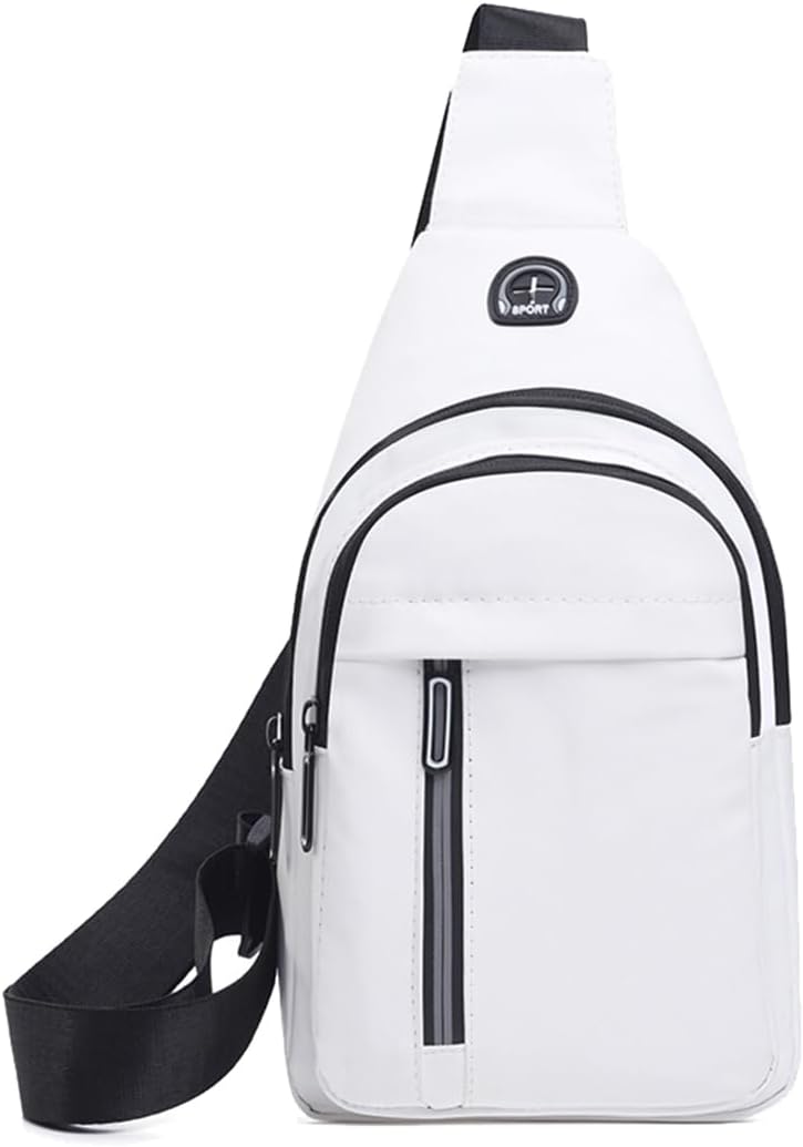 Sling Backpacks Chest Shoulder Crossbody Purse Surper Light Handbag for Travel Running Cycling for Men (Black 2)