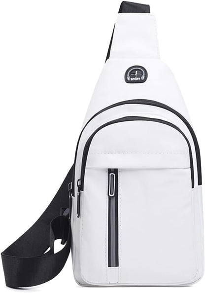 Sling Backpacks Chest Shoulder Crossbody Purse Surper Light Handbag for Travel Running Cycling for Men (Black 2)