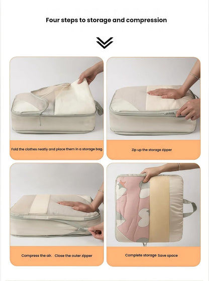 Expandable Compression Packing Cubes Set, Travel Luggage Organizer Bags | Expandable packing cubes with compression zippers, mesh panels and multiple organizers for travel, luggage and storage.