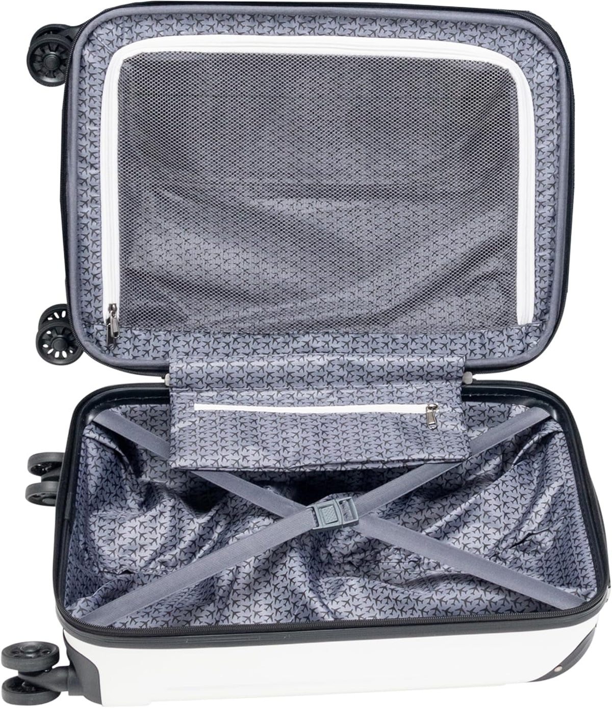 Reaction Flying Axis 20" Hardside Expandable 8-Wheel Spinner Carry-On Suitcase, Dream Blue