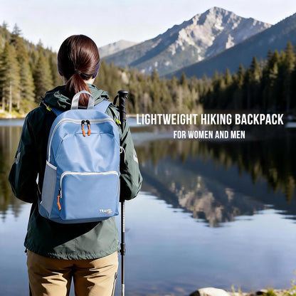 20L Lightweight Hiking Backpack, Packable Daypack with Zipper Pockets for Men Women, Portable Small Travel Backpack for Outdoor Hiking