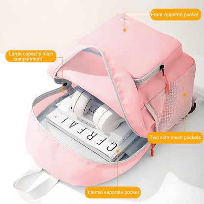 20L Lightweight Hiking Backpack, Packable Daypack with Zipper Pockets for Men Women, Portable Small Travel Backpack for Outdoor Hiking