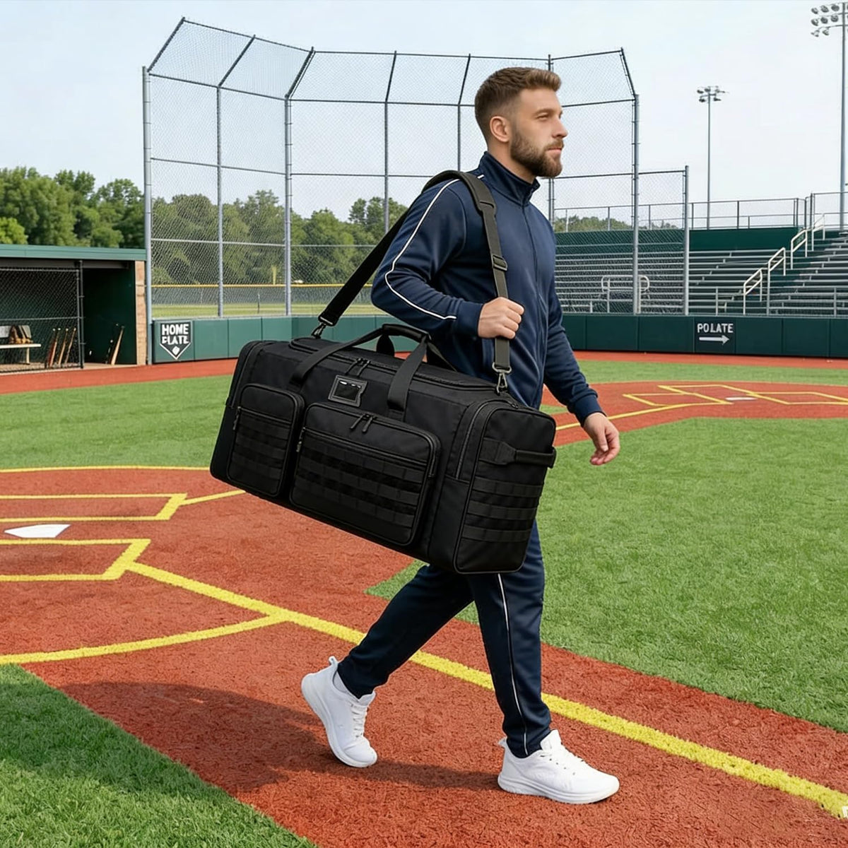 135L Large Duffle Bag, Heavy Duty Duffle Bag for Travel, Extra Large Sports Gym Equipment Bag for Soccer Baseball Basketball Hockey Football, Green