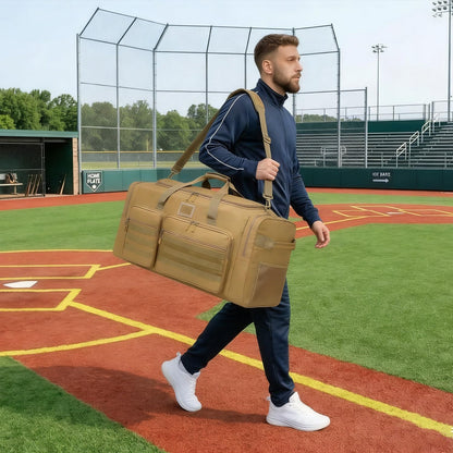 135L Large Duffle Bag, Heavy Duty Duffle Bag for Travel, Extra Large Sports Gym Equipment Bag for Soccer Baseball Basketball Hockey Football, Green