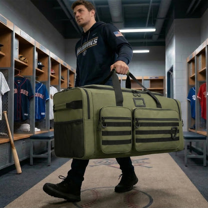 135L Large Duffle Bag, Heavy Duty Duffle Bag for Travel, Extra Large Sports Gym Equipment Bag for Soccer Baseball Basketball Hockey Football, Green