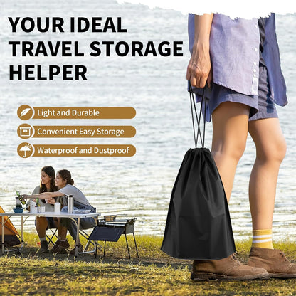 20 Pack Shoe Bags for Travel, 15.7" x 11.8" Clear Travel Shoe Bags for Packing, Large Waterproof Portable Drawstring Travel Shoe Storage Bag Travel Essentials Women for and Men