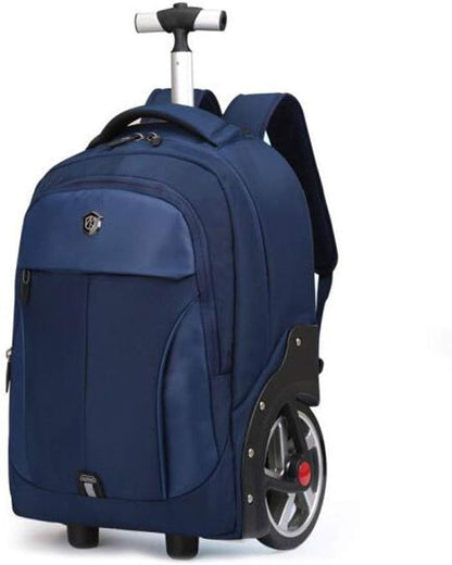 Travel Trolley Bag with Laptop Compartment, Carry-On Approved for Air Travel, Unisex Design, Durable Material, Lightweight and Convenient for Business and Leisure, Black, 48x20x35cm