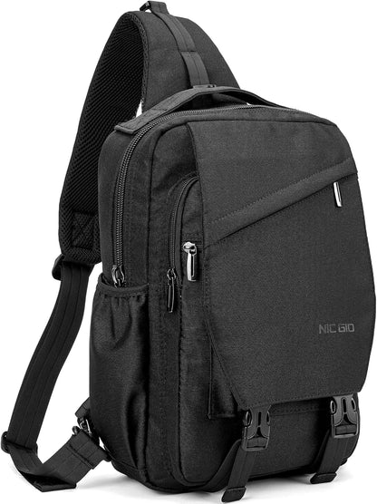 Sling Bag Backpack, 13.3'' 14.1'' Laptop Bag Crossbody Shoulder Chest Backpacks Travel Outdoors for Men Women