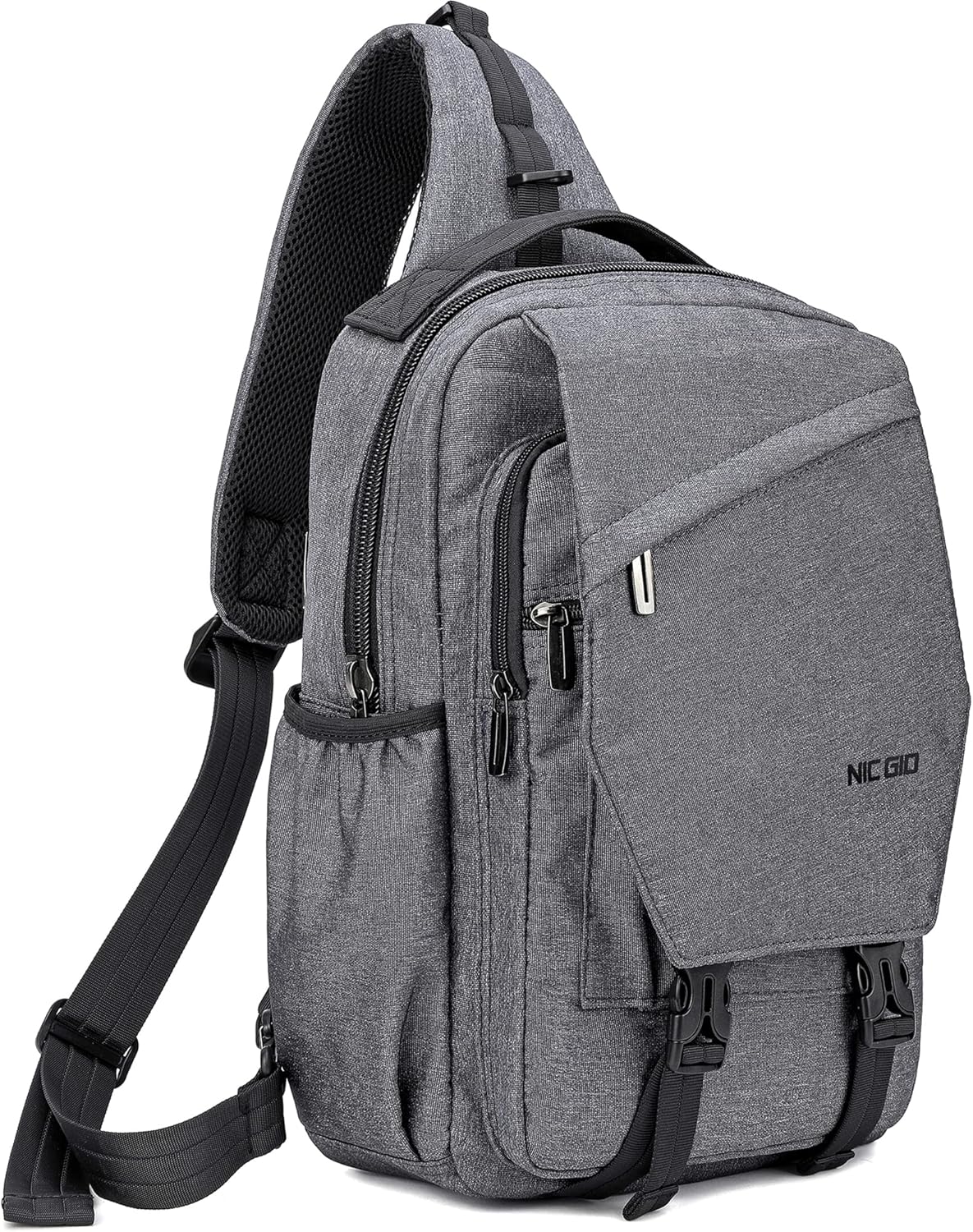 Sling Bag Backpack, 13.3'' 14.1'' Laptop Bag Crossbody Shoulder Chest Backpacks Travel Outdoors for Men Women