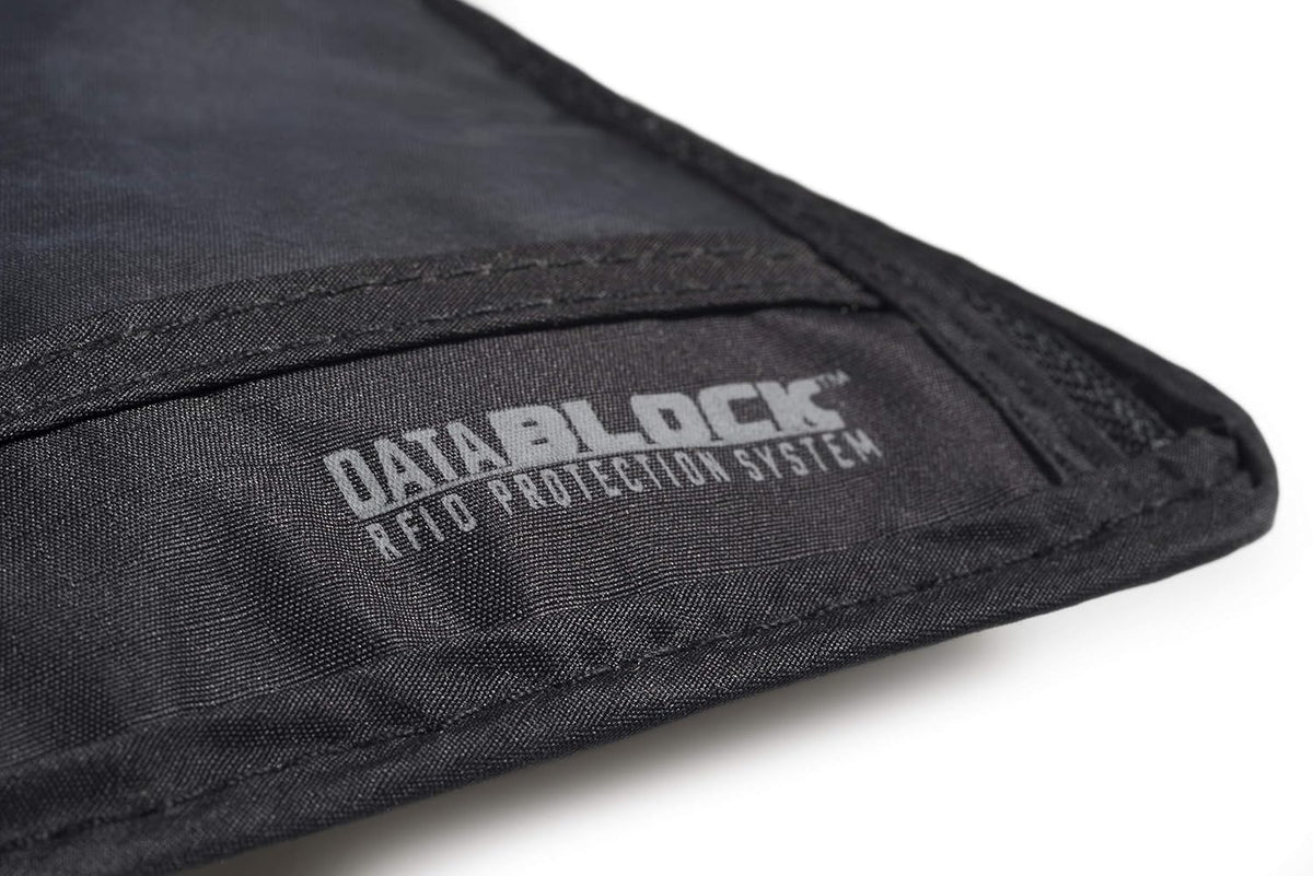 Rfid Blocking Stash Neck Wallet, Travel Neck Pouch + Passport Holder for Women & Men - Black