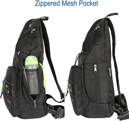 Sling Backpack, Sling Bag Laptop, Crossbody Bag Men, Shoulder Bags Black