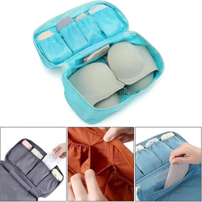 Travel Underwear Organizer Bag 1pc Portable Travel Storage Bag Multi-function Bra Underwear Organizer Bags Toiletry Cosmetic Case for Outdoor