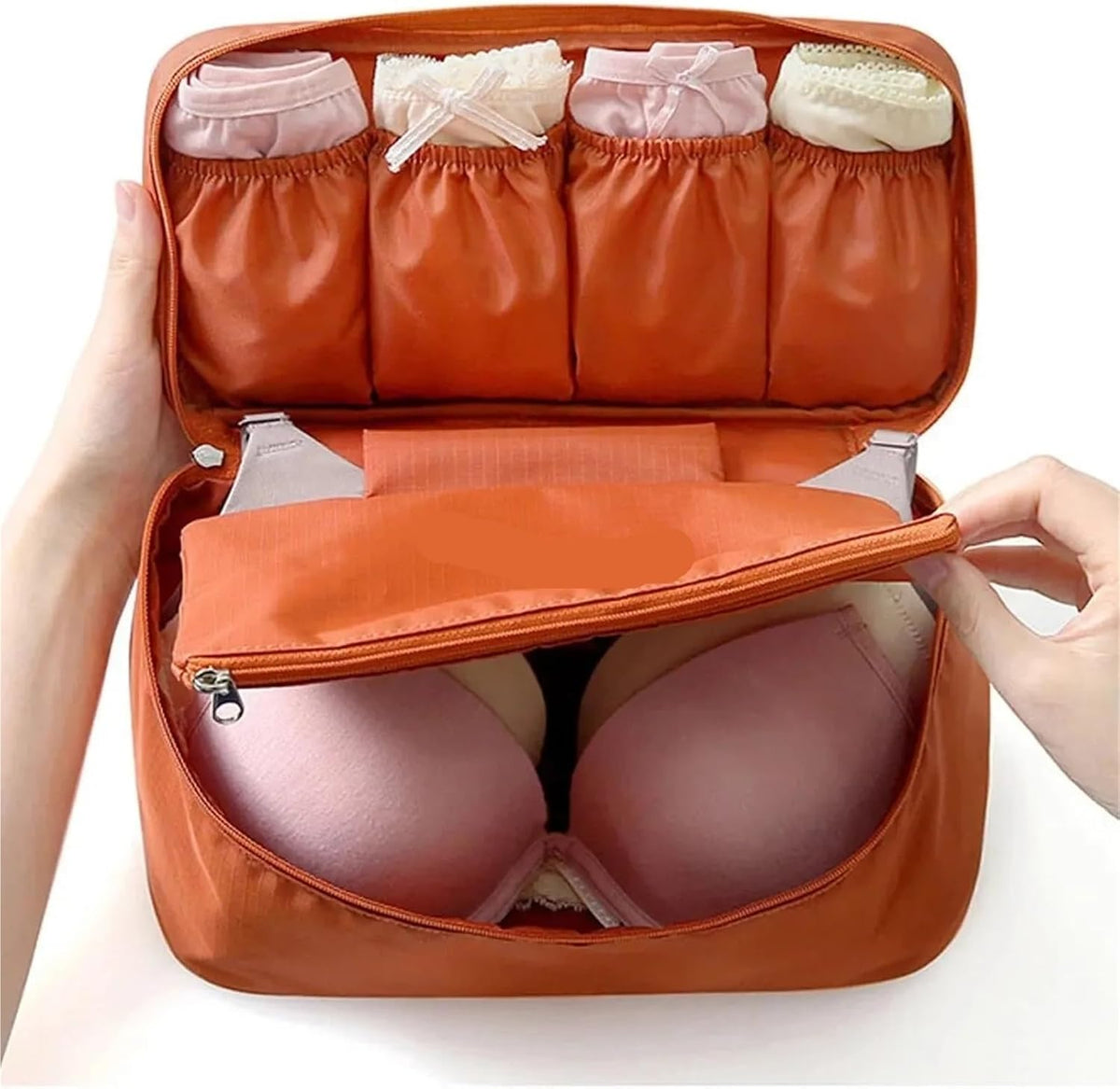 Travel Underwear Organizer Bag 1pc Portable Travel Storage Bag Multi-function Bra Underwear Organizer Bags Toiletry Cosmetic Case for Outdoor