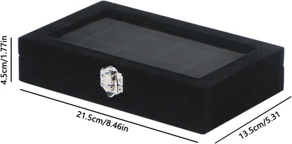 Travel Jewelry Box,Small Jewelry Case,Rings Earrings Cufflinks Organizer for Girls (Pink, 15 Grids)