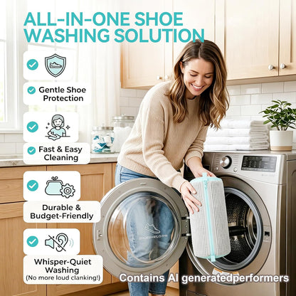 Shoe Washing Machine Bag Shoe Laundry Bags for Sneakers Reusable | Laundry Shoe Bag for Washer and Dryer - 2pc Reusable Shoe Cleaning Bag for Sneaker Tennis Shoes Unstain Cleaner Kit