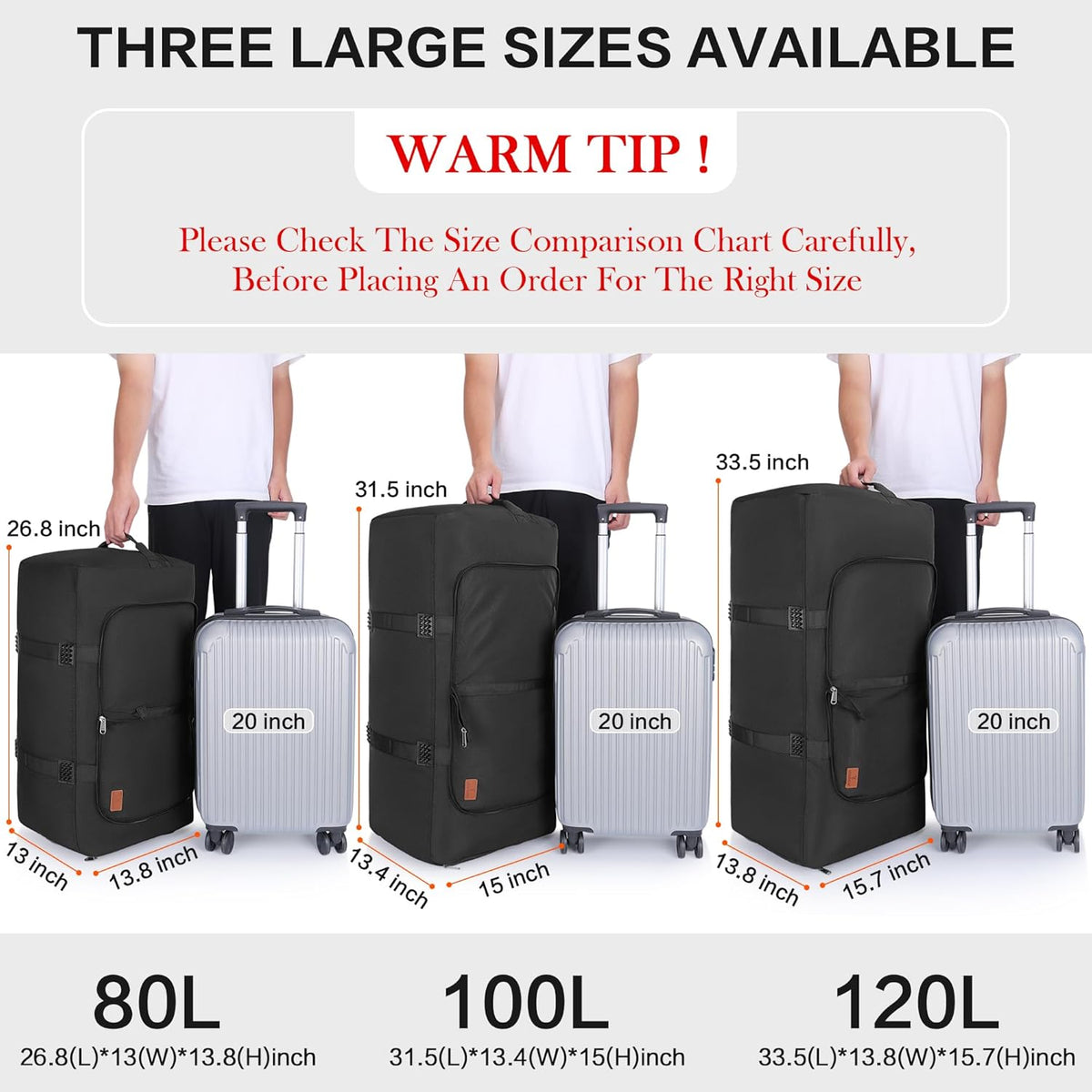150L Duffle Bag for Travel, Extra Large Foldable Waterproof Travel Duffel Bags Weekender Overnight Bag for Men and Women with Shoe Compartment